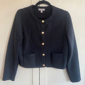 J. Crew EMILIE PATCH-POCKET SWEATER LADY JACKET - Medium
